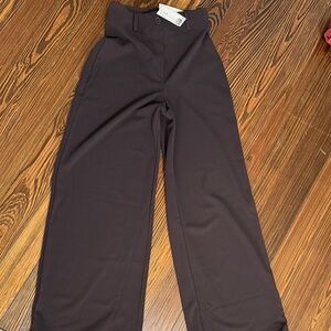 H&M Dark Brown Wide Leg Pants